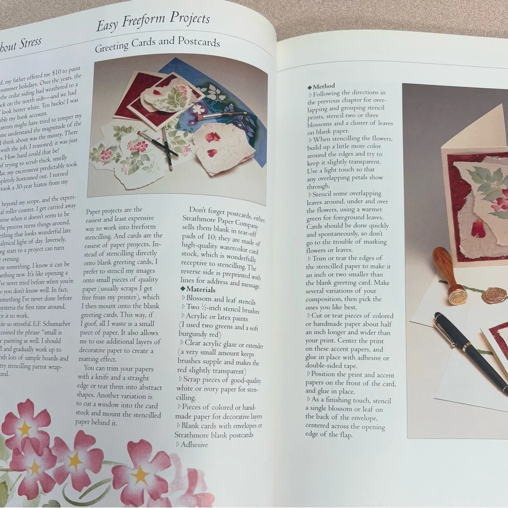 1997 Stencilling on a Grand Scale Book Sandra Buckingham ISBN 1-55209-143-0 Hard